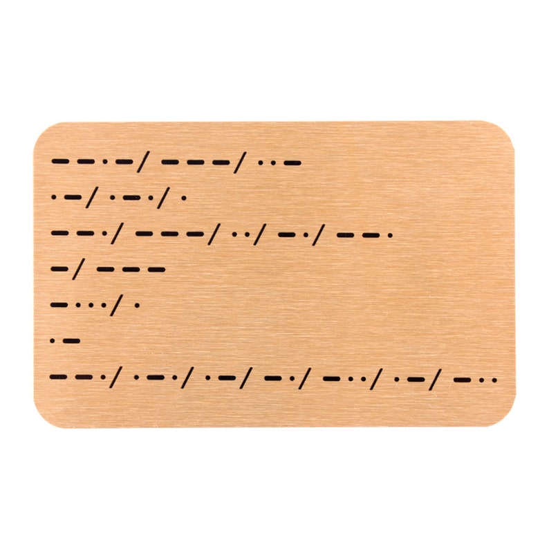 Pregnancy Announcement /'You/'re Going To Be A Grandad/' Morse Code Wallet Keepsake