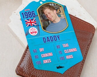 Personalised Father's Day Football Card