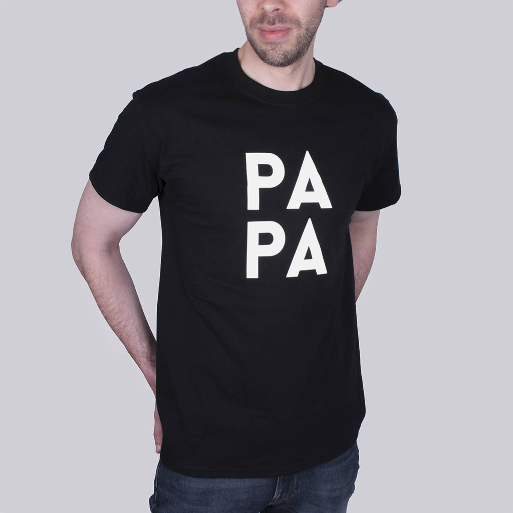 Image of Slogan Dad "Papa' Men's T-Shirt