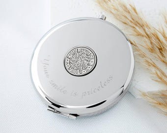 90th Birthday 1936 Sixpence Coin Compact Mirror