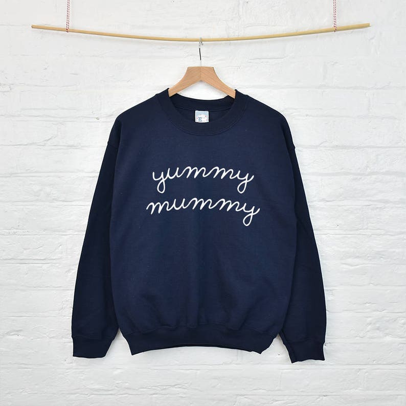 Women's Slogan Sweatshirt 'yummy Mummy' Mum Jumper Etsy