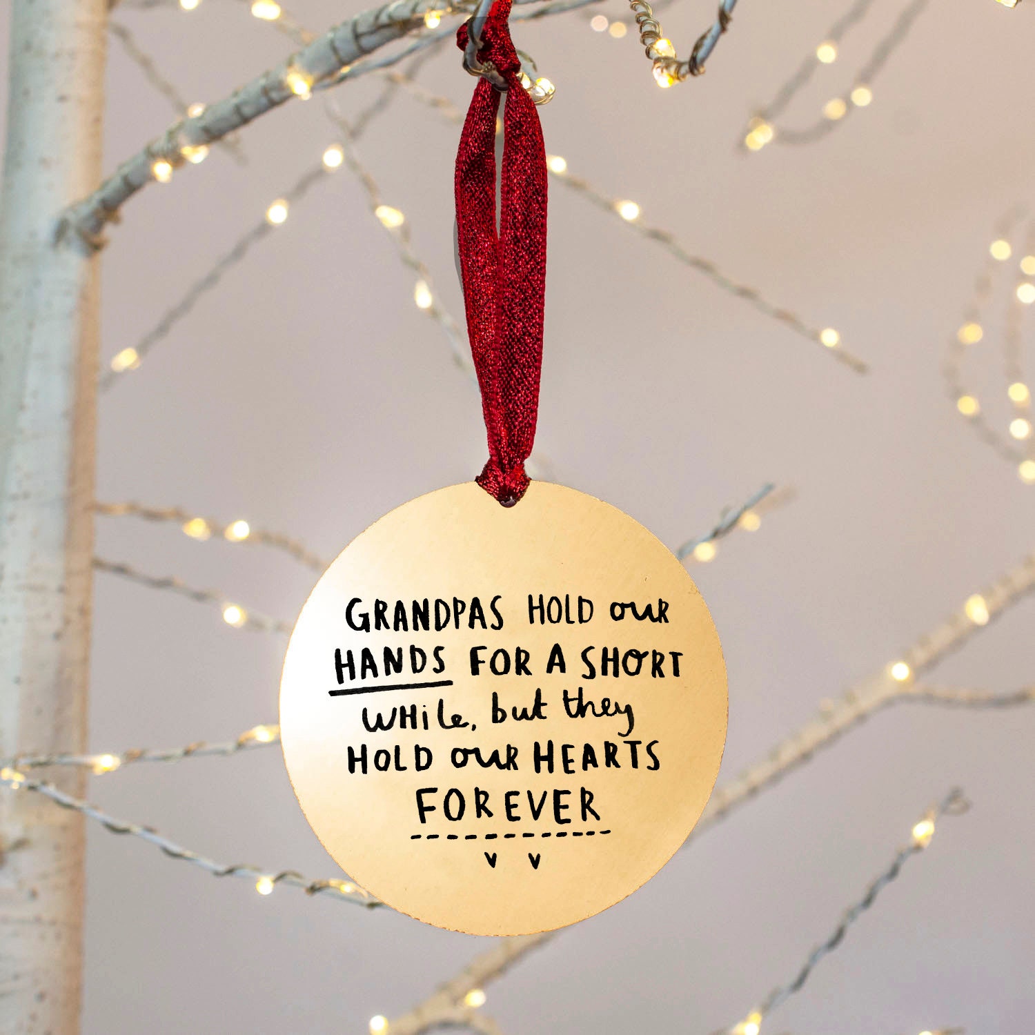 Grandad / Grandpa Remembrance Christmas Tree Decoration - Etsy UK