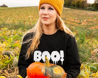 Halloween Sweatshirt Jumper Boo! [SWTUNI-HW-001]