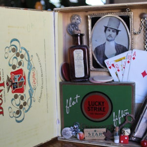 Sharky, Assemblage Shadow Box of a gambler and a ladies man