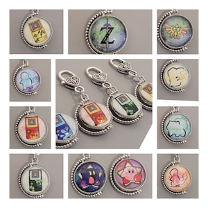 Gamer Fidget Charm Keychain featuring designs with your favorite gaming characters!