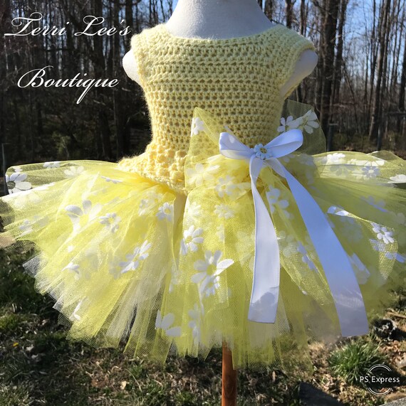 yellow tutu dress for baby