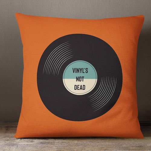 Vinyl Record Throw Pillow Vinyl by Scrummy Mod Music Bold Etsy