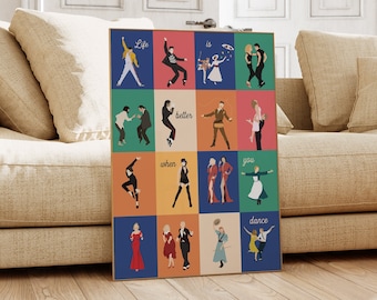 Dance Poster - Movie Poster - Music Poster - Dance Wall Art - Dance Print - Pop Culture Print