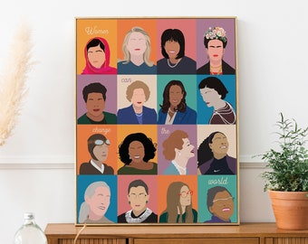 Feminist Art - Women Can Change The World - Feminist Icons - Feminism - The Future is Female - Feminist Print