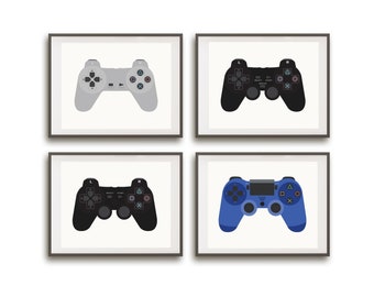 Video Game Art - Gaming Prints - Video Game Controllers - Retro Gaming Art - Gift for Gamers