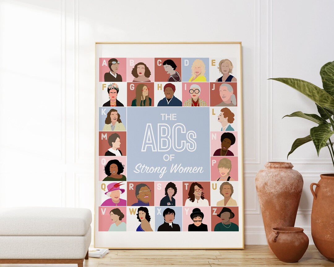 Empowering Feminist Print, the Abc's of Strong Women, Strong Women ...