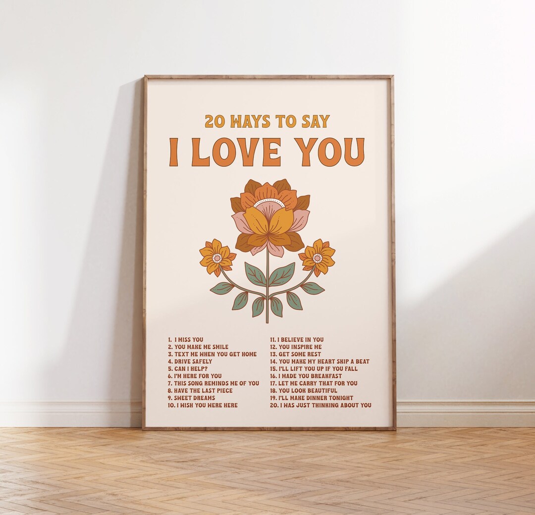 Ways to Say I Love You Poster - Love Print - Love Quote - Printable ...