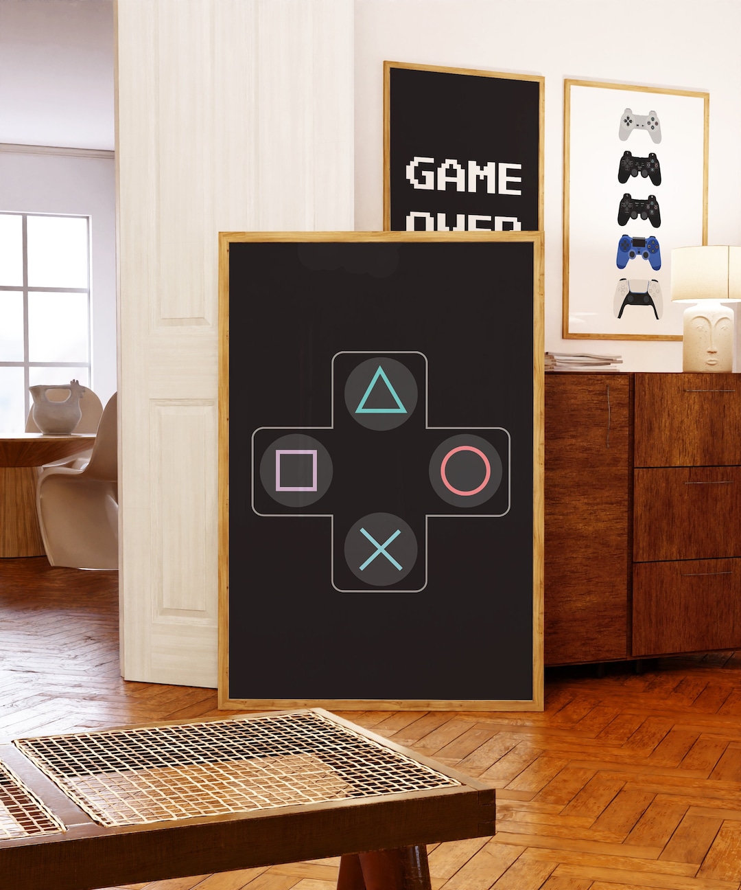 Video Game Art, Gift for Gamer, Video Game Controllers Print, Gaming ...