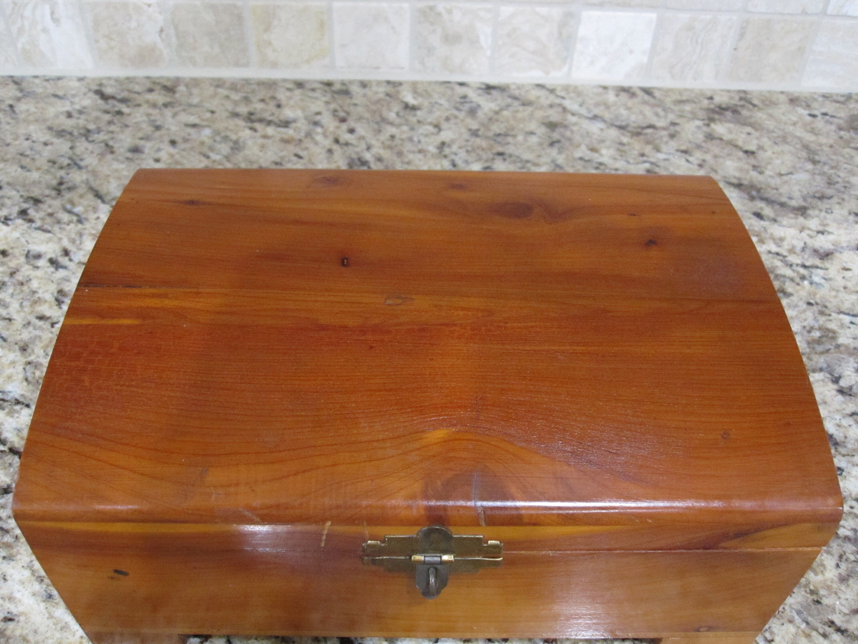 Vintage madera cedar cofre joyería atrapar toda la caja 1950 | Etsy