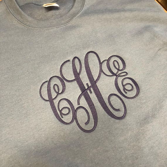 etsy monogram sweatshirt