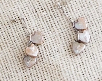 Heart Pearl Earrings