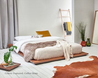 Low Modern Wooden Bed Frame by Get Laid Beds Etsy
