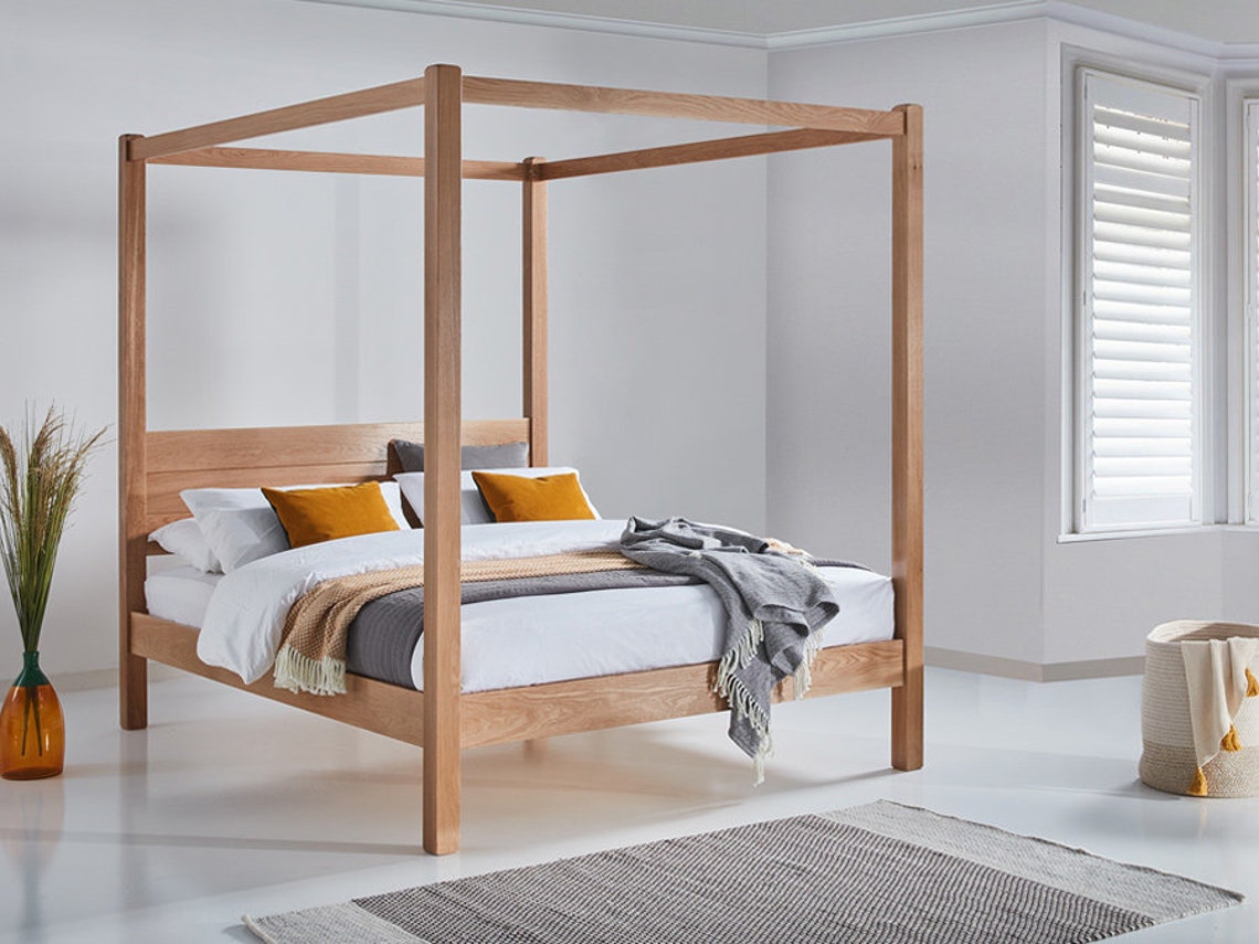 Four Poster classic Wooden Bed Frame by Get Laid Beds Etsy UK