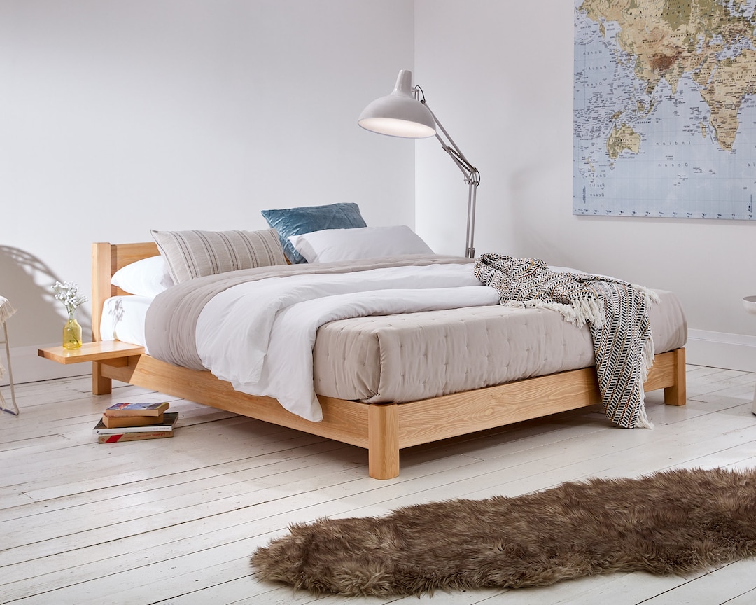 Low Oriental Space Saver Wooden Bed Frame by Get Laid Beds 
