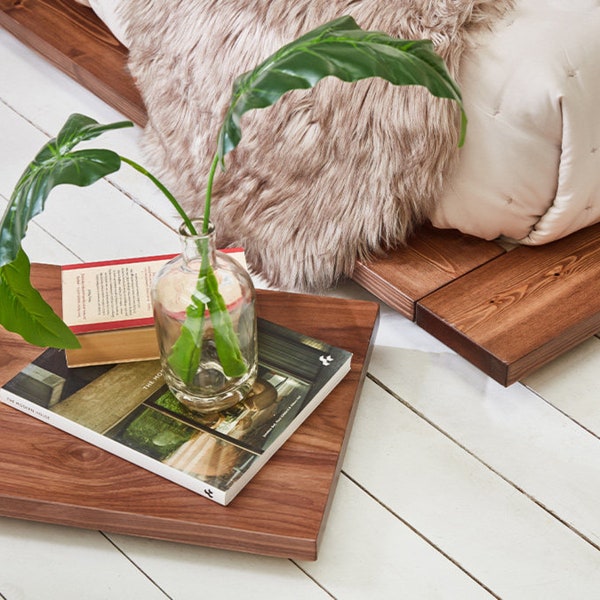 Modern Side Table Wooden Bed Shelf By Get Laid Beds