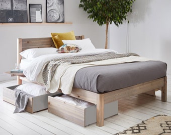 White Knight (Space Saver) Wooden Bed Frame by Get Laid Beds