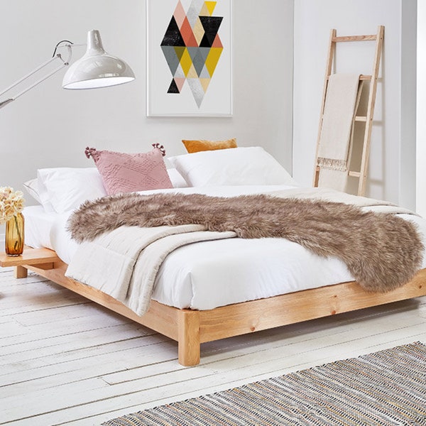 Low Platform (Space Saver) Wooden Bed Frame by Get Laid Beds