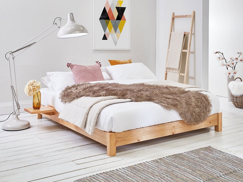 Low Platform space Saver Wooden Bed Frame by Get Laid Beds Etsy Canada