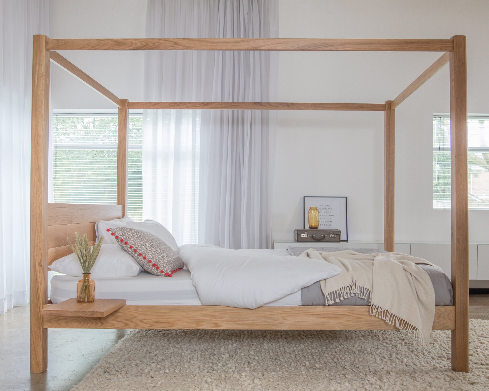 Four Poster classic Wooden Bed Frame by Get Laid Beds Etsy UK