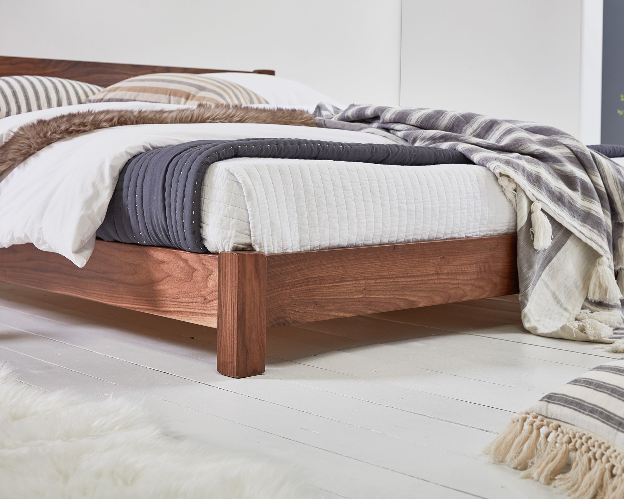 Low Tokyo Wooden Bed Frame by Get Laid Beds - Etsy