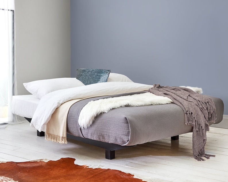 Floating Platform Wooden Bed Frame by Get Laid Beds Etsy UK