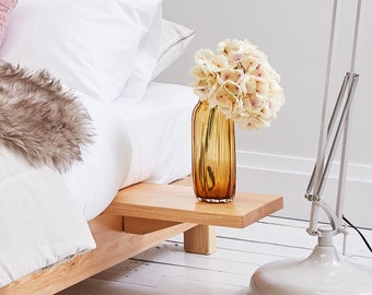 Floating Wooden Bed Shelf By Get Laid Beds