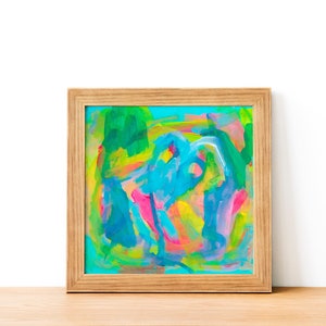Framed Abstract Art Print - Colorful Modern Wall Decor