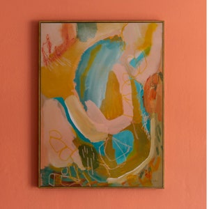 Abstract Wall Art Printable - Abstract Painting Print, Original Modern Poster, Autumn Earthy Tones Terracotta Decor