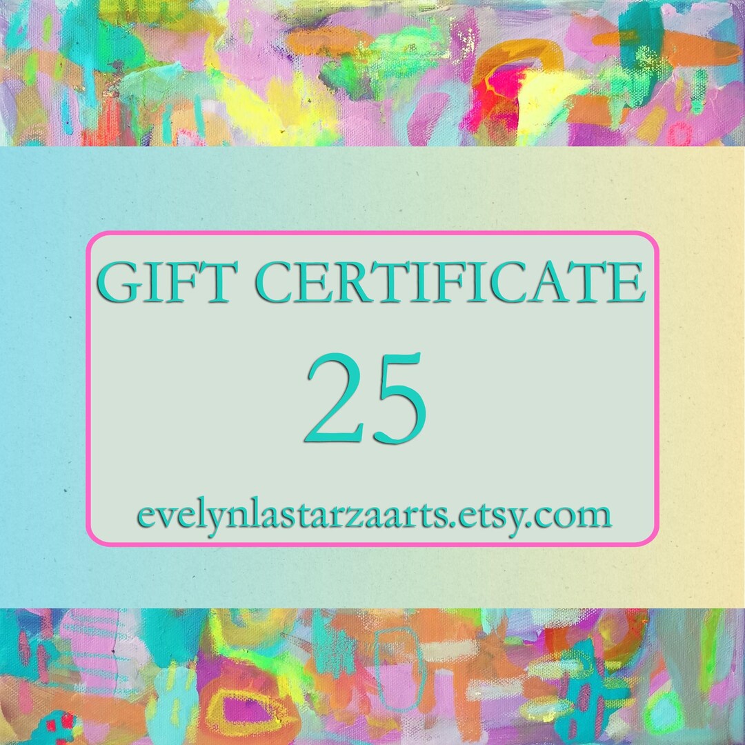 Birthday Gift Certificate Printable, Wall Art Prints Gift Voucher, Last