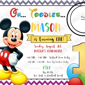 Oh Toodles Mickey Mouse Birthday Package