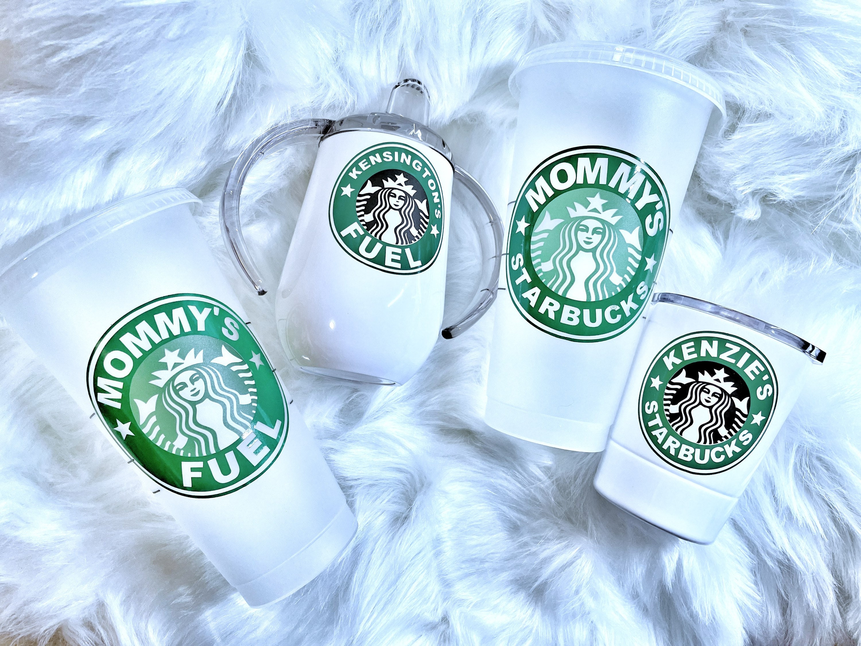 Mama & Mini Starbucks INSPIRED Set of 2 Matching Cold Cups Venti