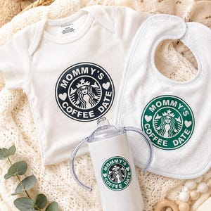 Starbucks Onesie | Starbucks Onesie | New Mom Gift | Mommy’s Coffee Date | Newborn gift | Baby Shower Gift | Mother's Day Gift |Mommy and me