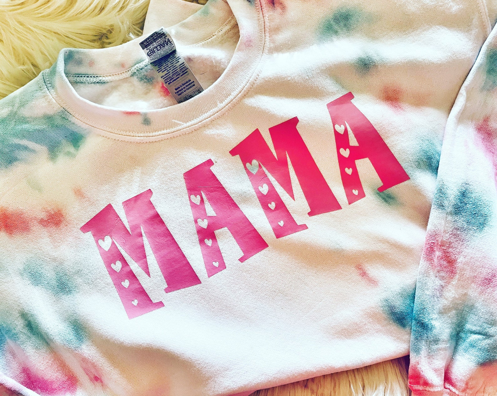 Tie Dye sweatshirt Pink sweatshirt Mom sweatshirt Mothers Etsy