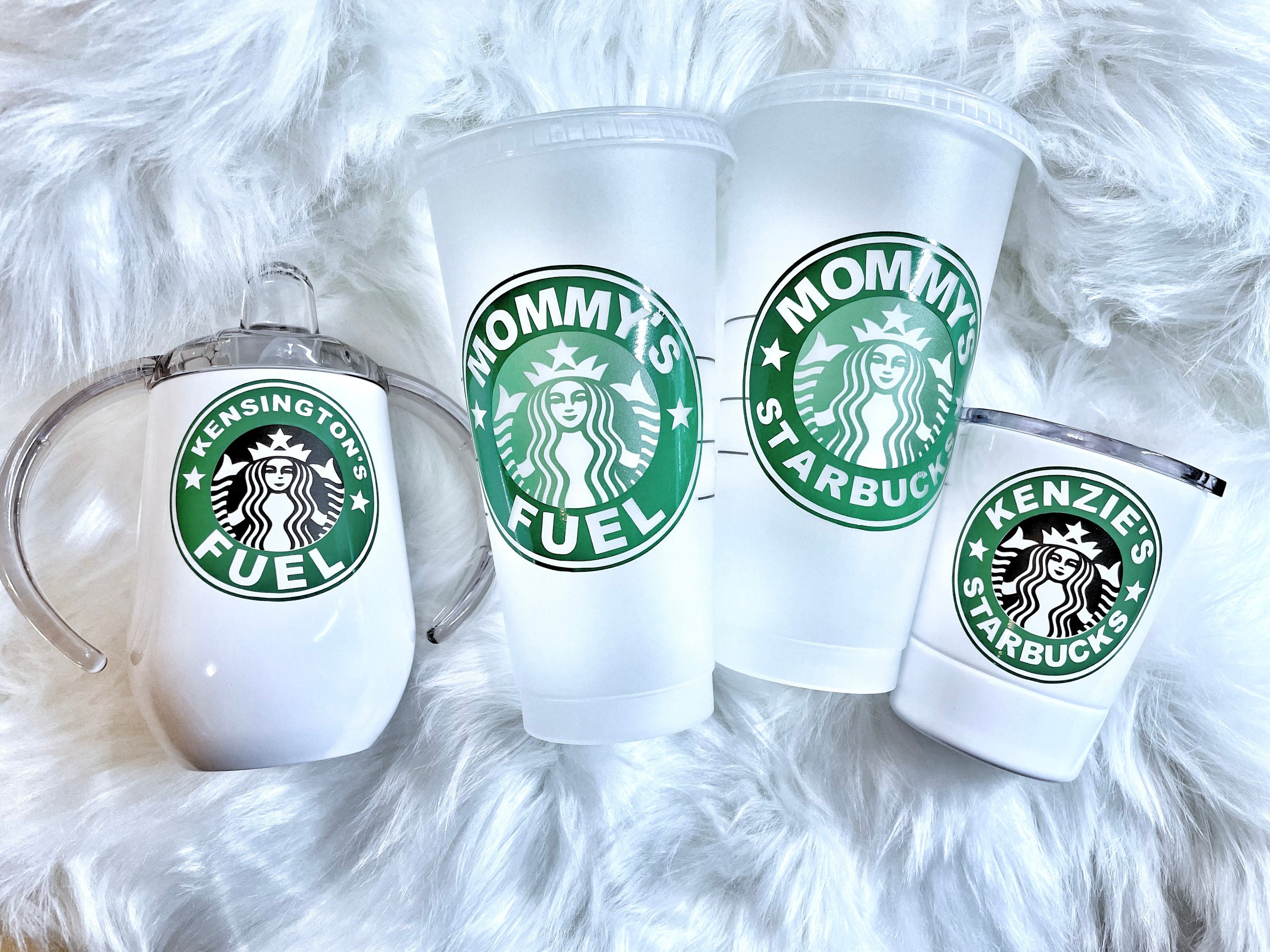 Mama & Mini Starbucks INSPIRED Set of 2 Matching Cold Cups Venti