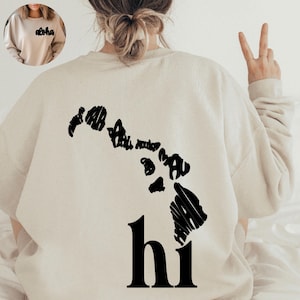Hawaii Sweatshirt | Hawaii Shirt | Hawaiian Islands Sweatshirt |Ohana Sweatshirt | Aloha Sweatshirt| Beachy Sweatshirt | Shaka