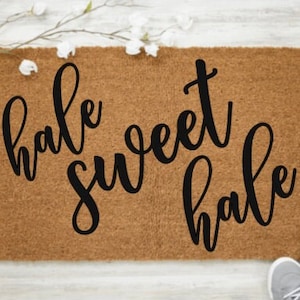 Hale Sweet Hale Doormat | E komo mai Doormat | Ohana Doormat | Aloha doormat | Hawaii Doormat | Beach Doormat | Beach Decor | Tropical Decor