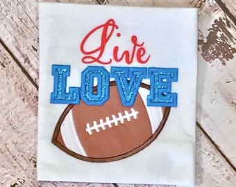 Football Team Name Applique Embroidery Design Download Stitch Design - 0258