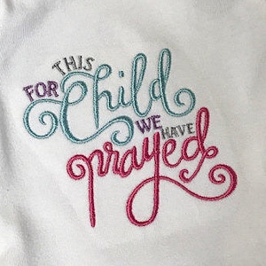 Pour cet enfant, nous avons prié Design Télécharger point de broderie - 0259