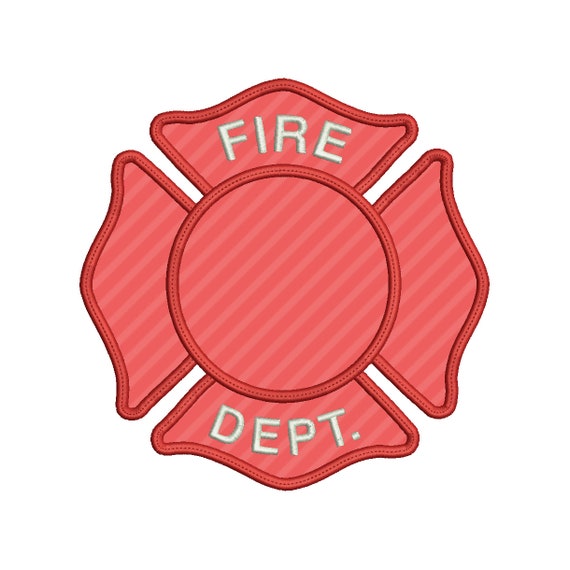 Fire Department Applique Embroidery Design Download Stitch - Etsy