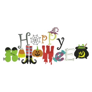 Halloween, Trick or Treat, Happy Halloween, Applique Embroidery Design, Cute Halloween Saying, So cute Halloween applique image 2