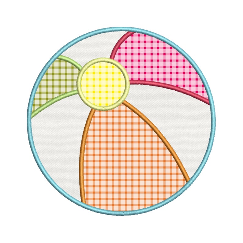 Beach ball applique embroidery design instant download 0048  etsy new Beach ball applique embroidery design instant download 0048  etsy new