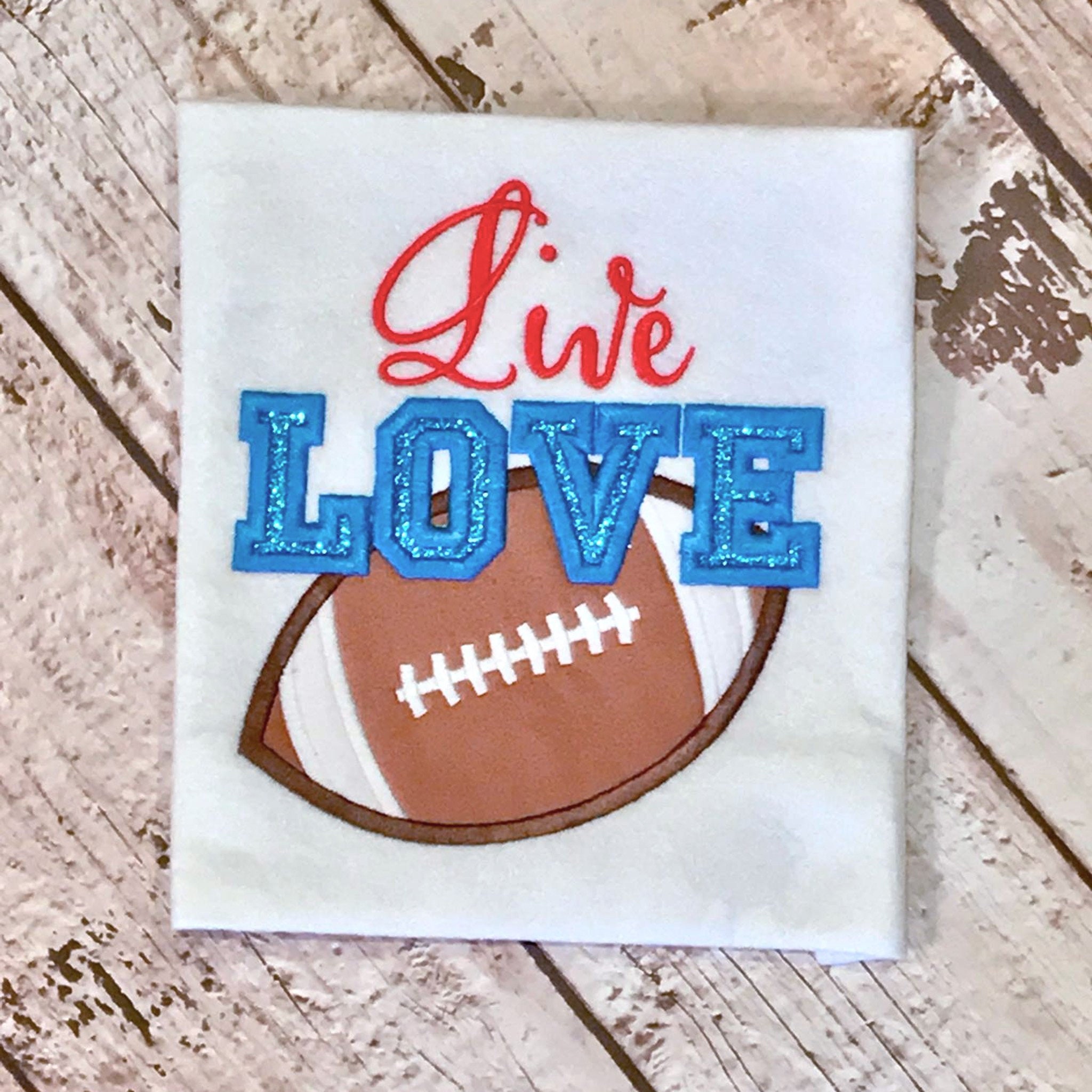 Football Team Name Applique Embroidery Design Download Stitch Design ...