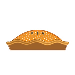 Pumpkin Pie Applikation Stickerei Design Sofort Download - 0093