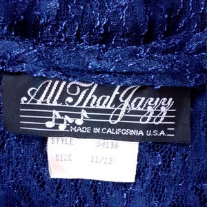 All That Jazz Royal Blue Lace Gown-80s does 30s-M image 6