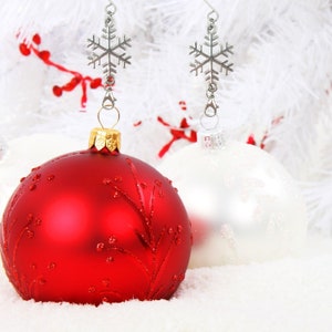 Snowflake Ornament Hooks Set of Decorative Christmas Hangers - Etsy